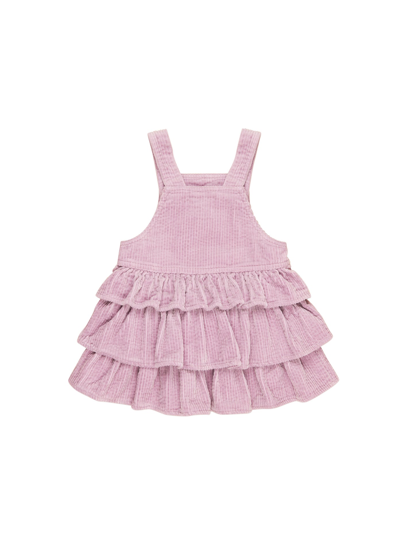 Huxbaby Cord Frill Overall Dress Orchid