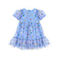 Huxbaby Fruit Salad Puff Sleeve Tulle Dress