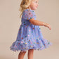 Huxbaby Fruit Salad Puff Sleeve Tulle Dress