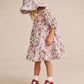 Huxbaby Stawberry Garden Tiered Smock Dress