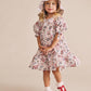 Huxbaby Stawberry Garden Tiered Smock Dress