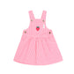 Huxbaby Strawberry Embroidery Stripe Pinafore