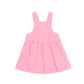 Huxbaby Strawberry Embroidery Stripe Pinafore
