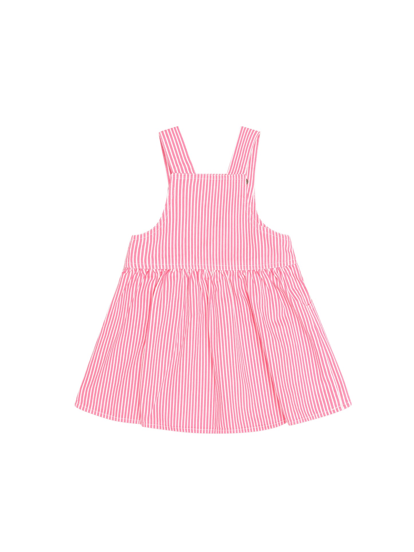 Huxbaby Strawberry Embroidery Stripe Pinafore