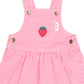 Huxbaby Strawberry Embroidery Stripe Pinafore