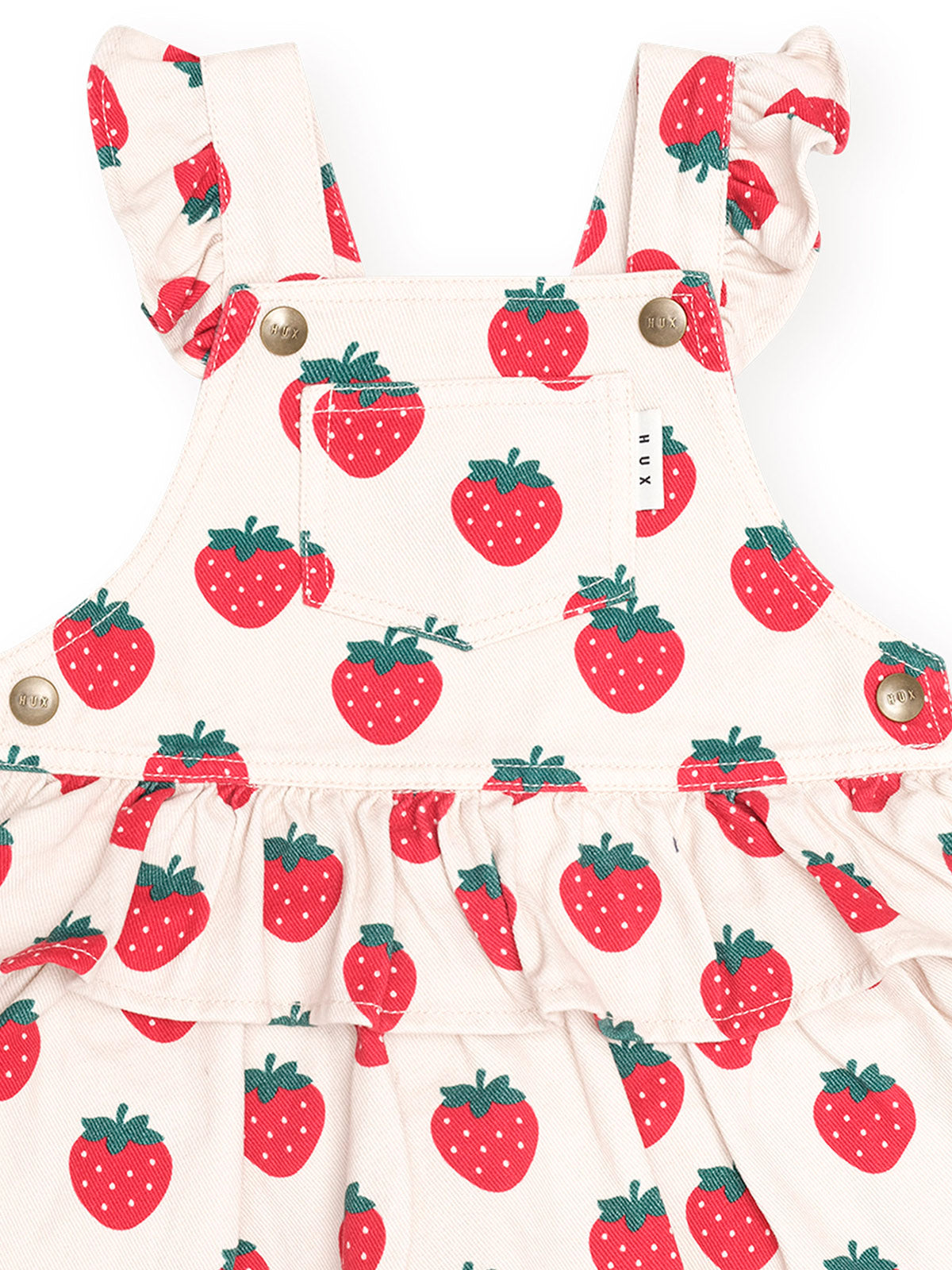 Huxbaby Strawberry Tiered Pinafore