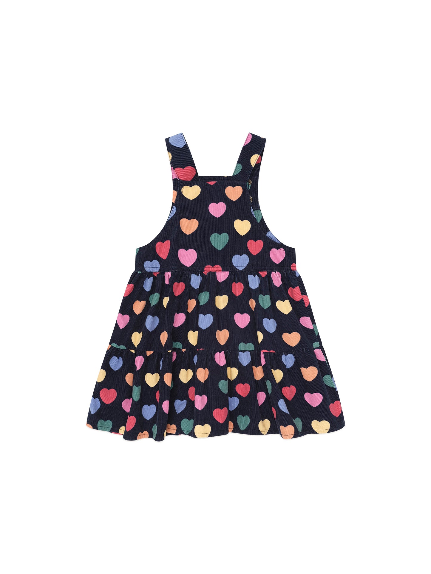 Huxbaby Multi Hearts Cord Pinafore