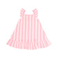Huxbaby Floral Embroidery Stripe Dress Vintage Pink | Almond Milk