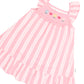Huxbaby Floral Embroidery Stripe Dress Vintage Pink | Almond Milk
