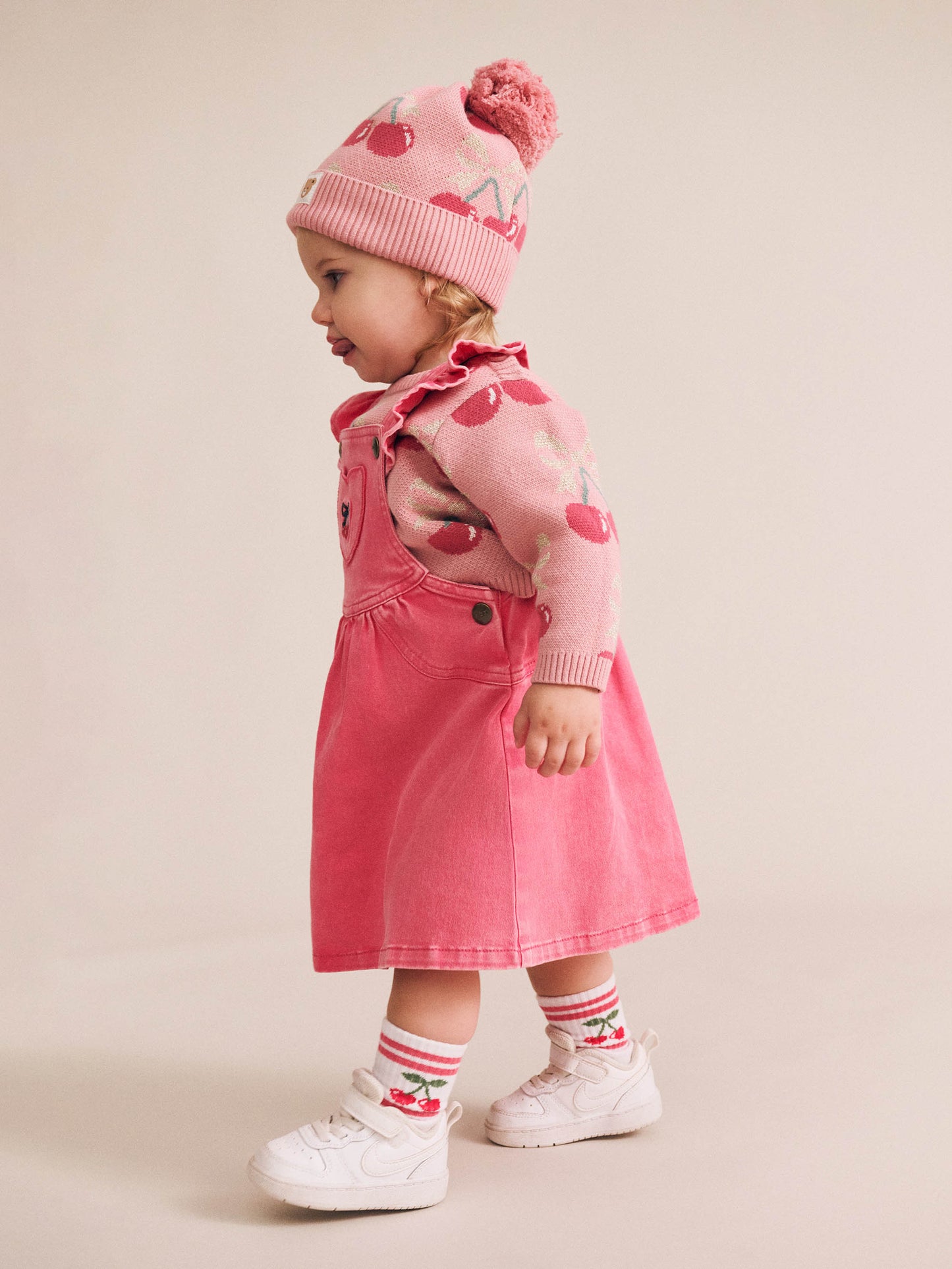 Huxbaby Vintage Cherry Pinafore