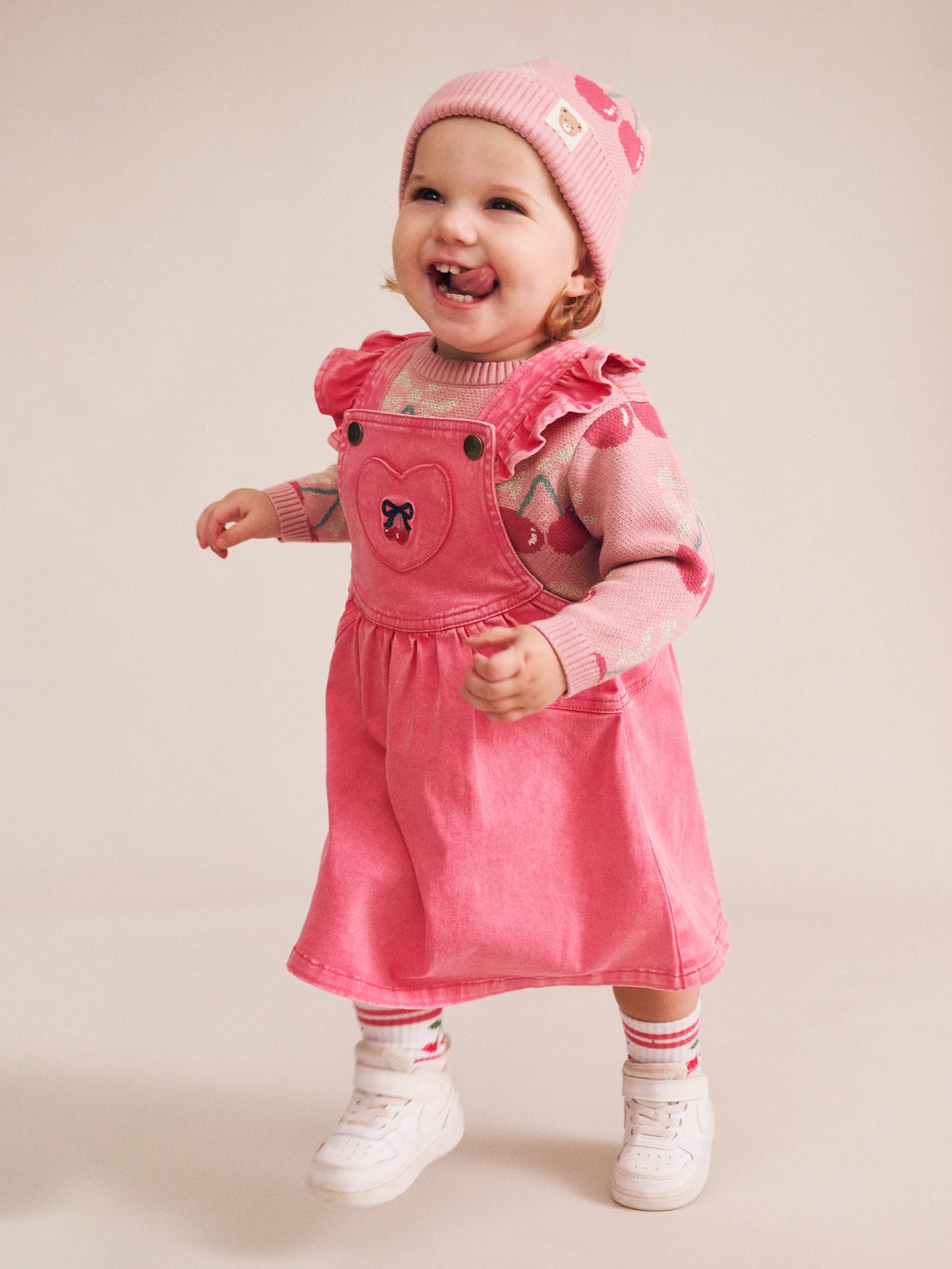 Huxbaby Vintage Cherry Pinafore