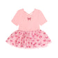 Huxbaby Glitter Bow Tutu Tulle Dress Vintage Pink