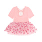 Huxbaby Glitter Bow Tutu Tulle Dress Vintage Pink