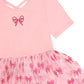 Huxbaby Glitter Bow Tutu Tulle Dress Vintage Pink
