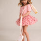 Huxbaby Glitter Bow Tutu Tulle Dress Vintage Pink