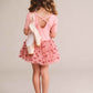 Huxbaby Glitter Bow Tutu Tulle Dress Vintage Pink
