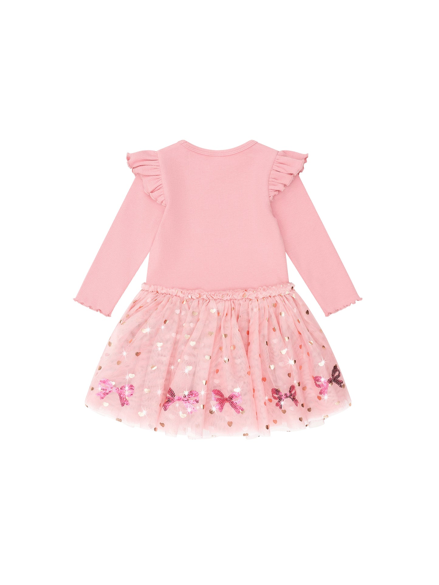 Huxbaby Sequin Bow Tulle Dress