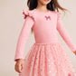 Huxbaby Sequin Bow Tulle Dress