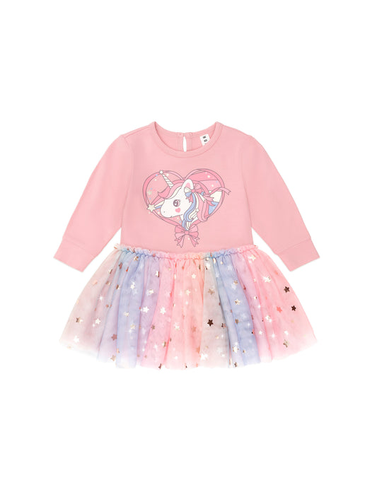 Huxbaby Whimsical Unicorn Tulle Ballet Dress