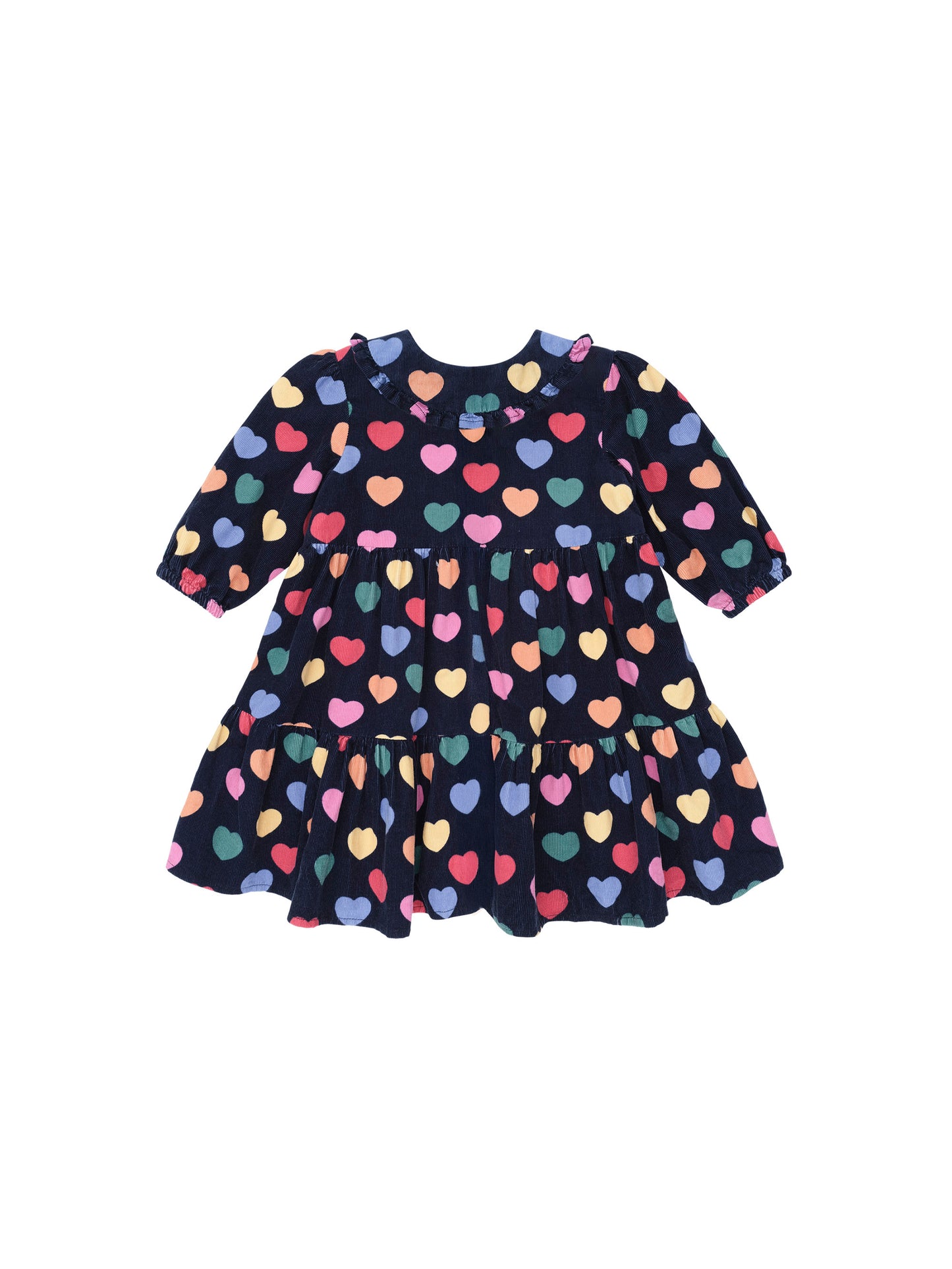 Huxbaby Multi Hearts Cord Dress