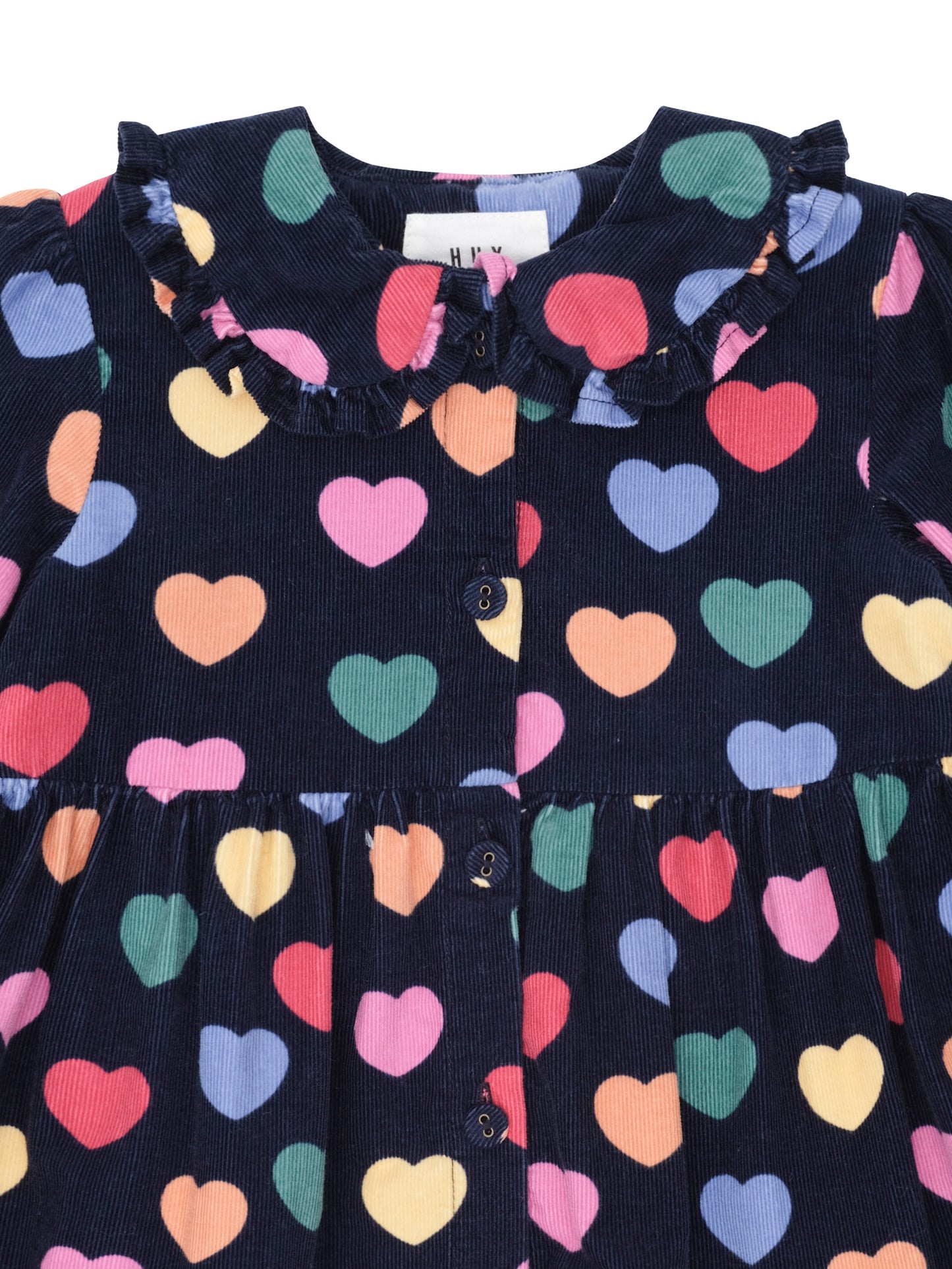Huxbaby Multi Hearts Cord Dress