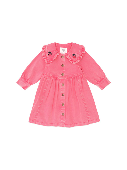 Huxbaby Vintage Cherry Collar Dress