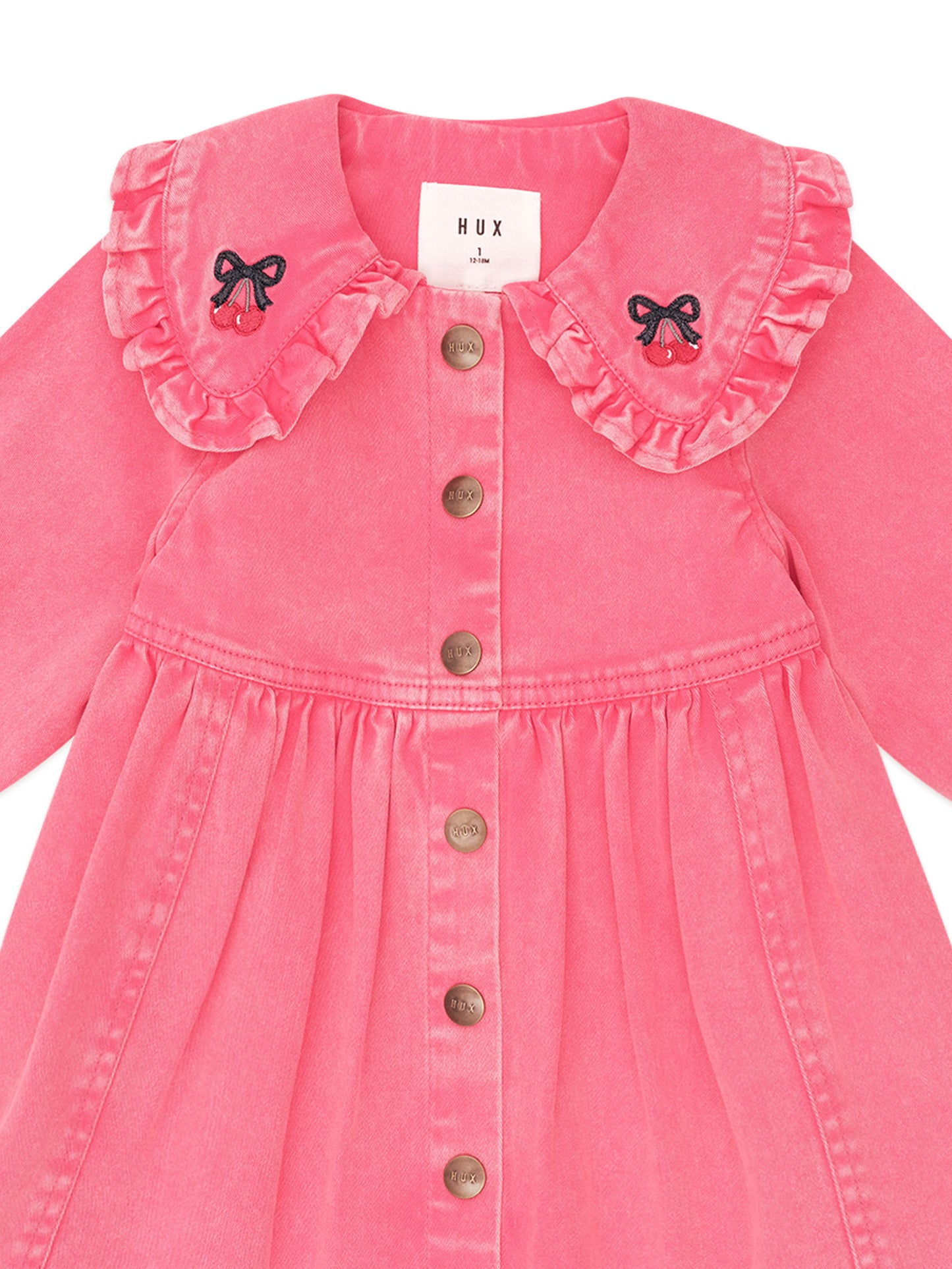 Huxbaby Vintage Cherry Collar Dress