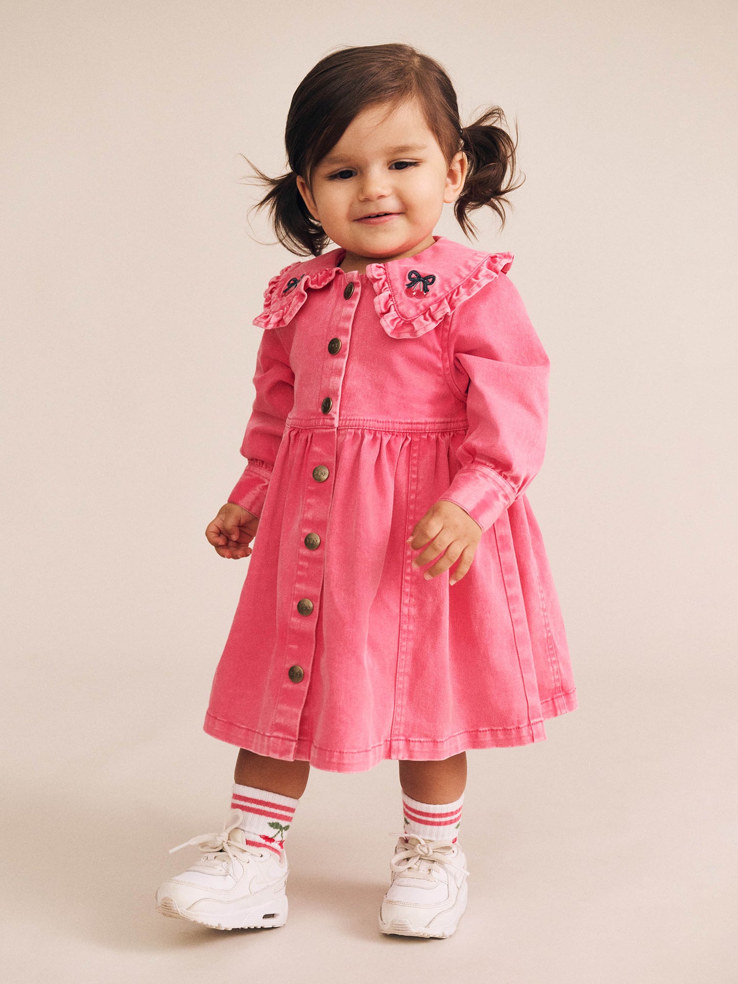 Huxbaby Vintage Cherry Collar Dress