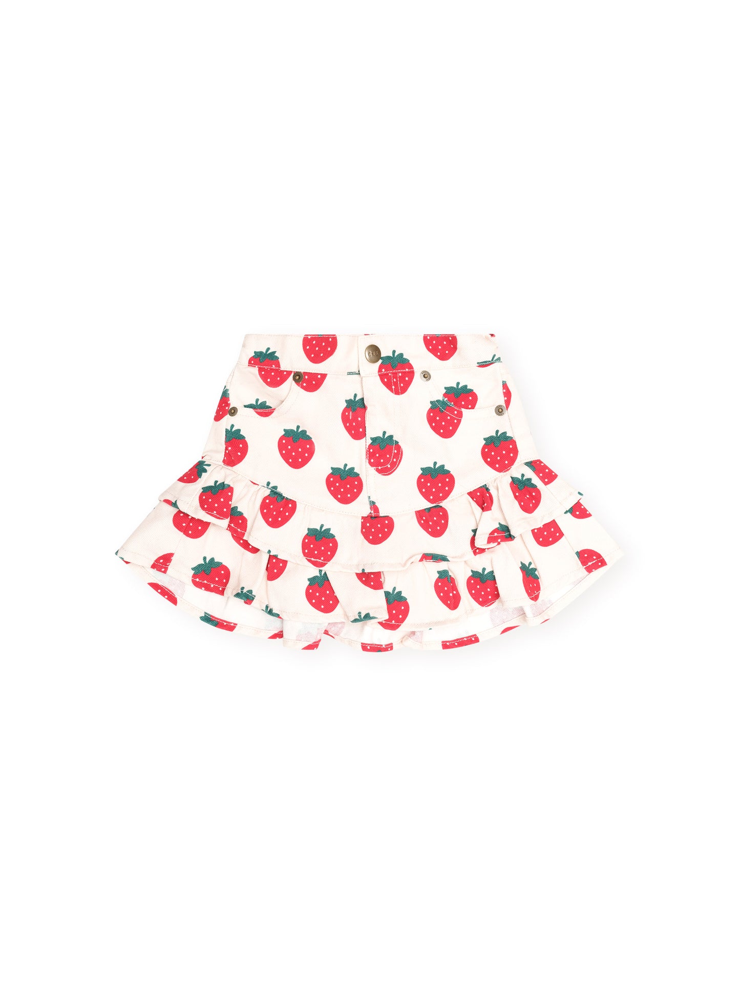 Huxbaby Strawberry Tiered Skirt