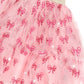 Huxbaby Glitter Bow Tiered Skirt Vintage Pink