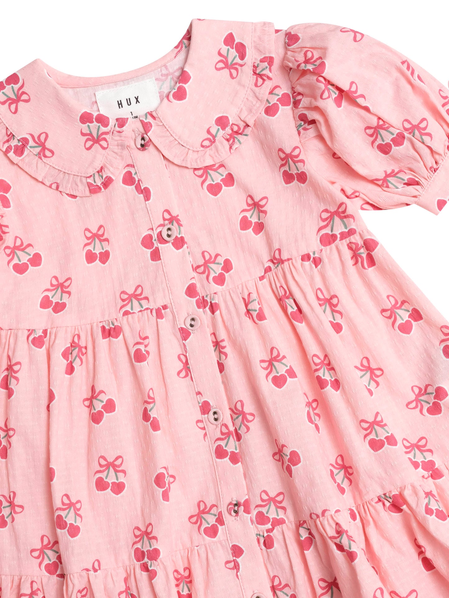Huxbaby Cherry Pie Tiered Smock Dress