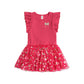 Huxbaby Golden Cherry Pie Rib Tulle Dress