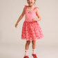 Huxbaby Tropical Fruit Embroidered Sleeveless Tulle Dress