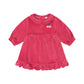 Huxbaby Very Cherry Velour Collar Dress