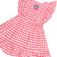 Huxbaby Cherry Bow Gingham Pinafore