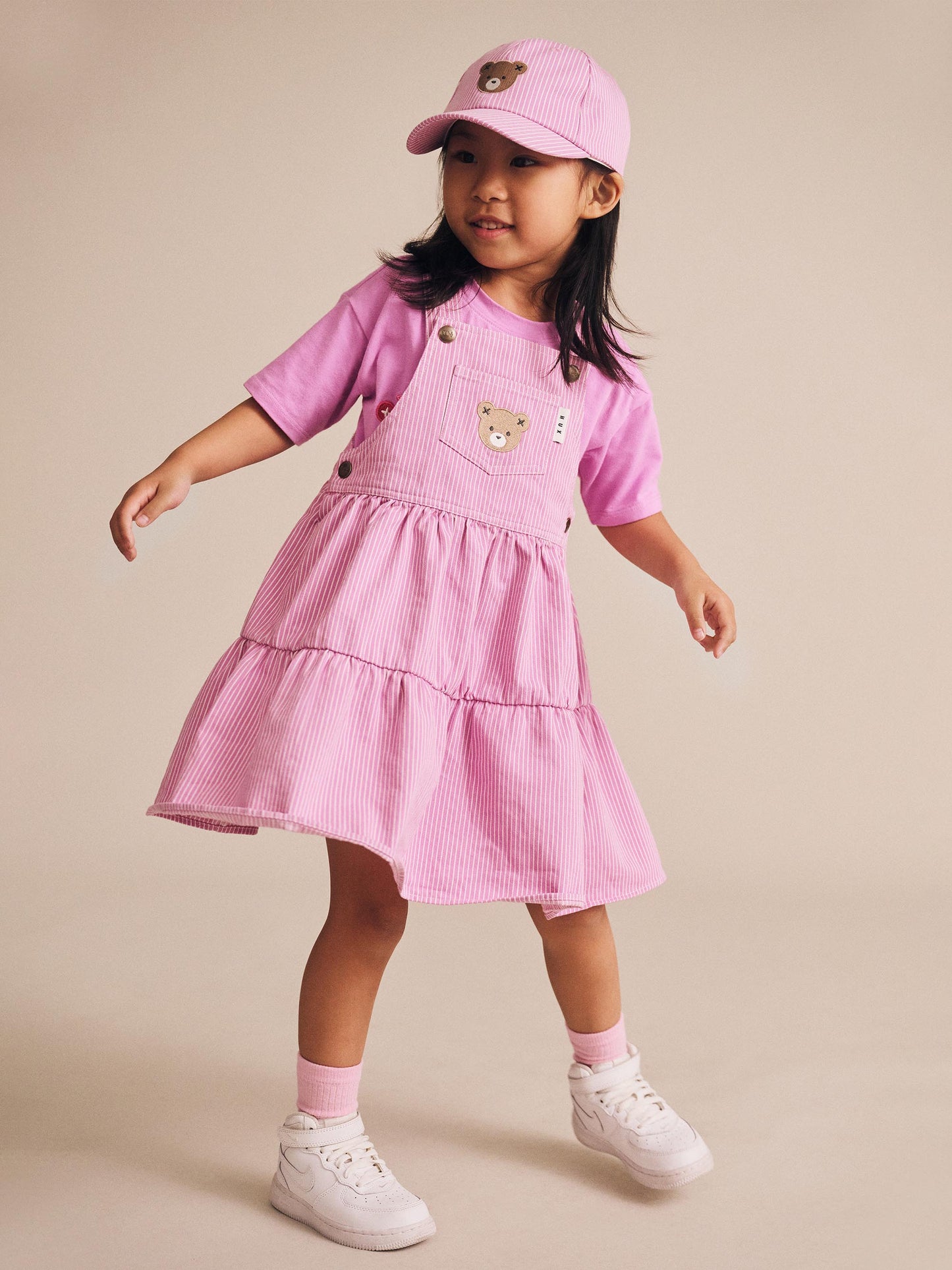 Huxbaby Candy Stripe Pinafore Dress