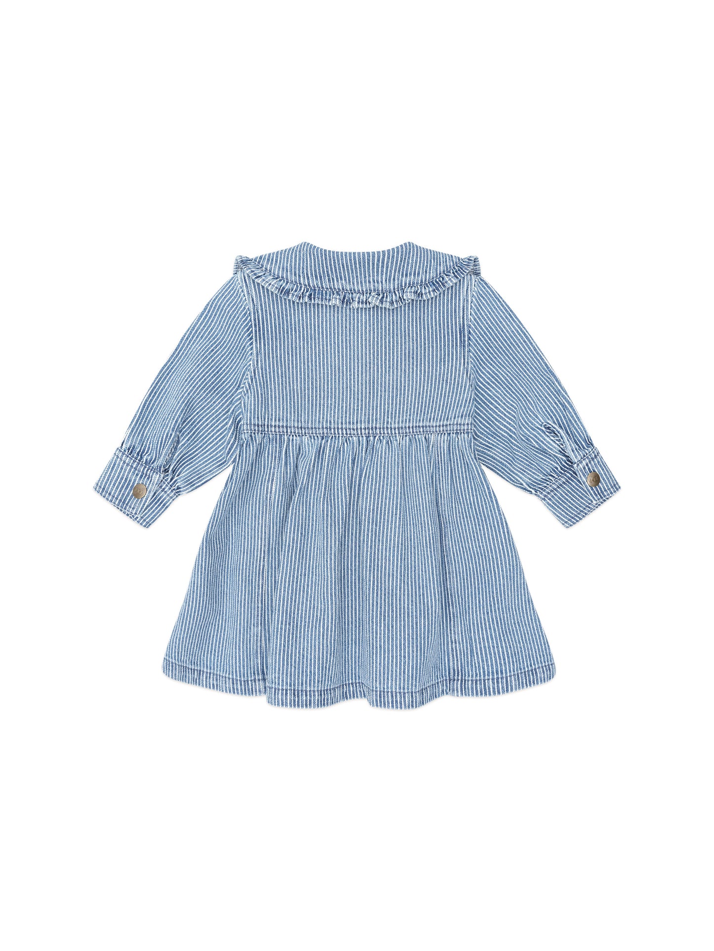 Huxbaby Vintage Bow Collar Denim Dress