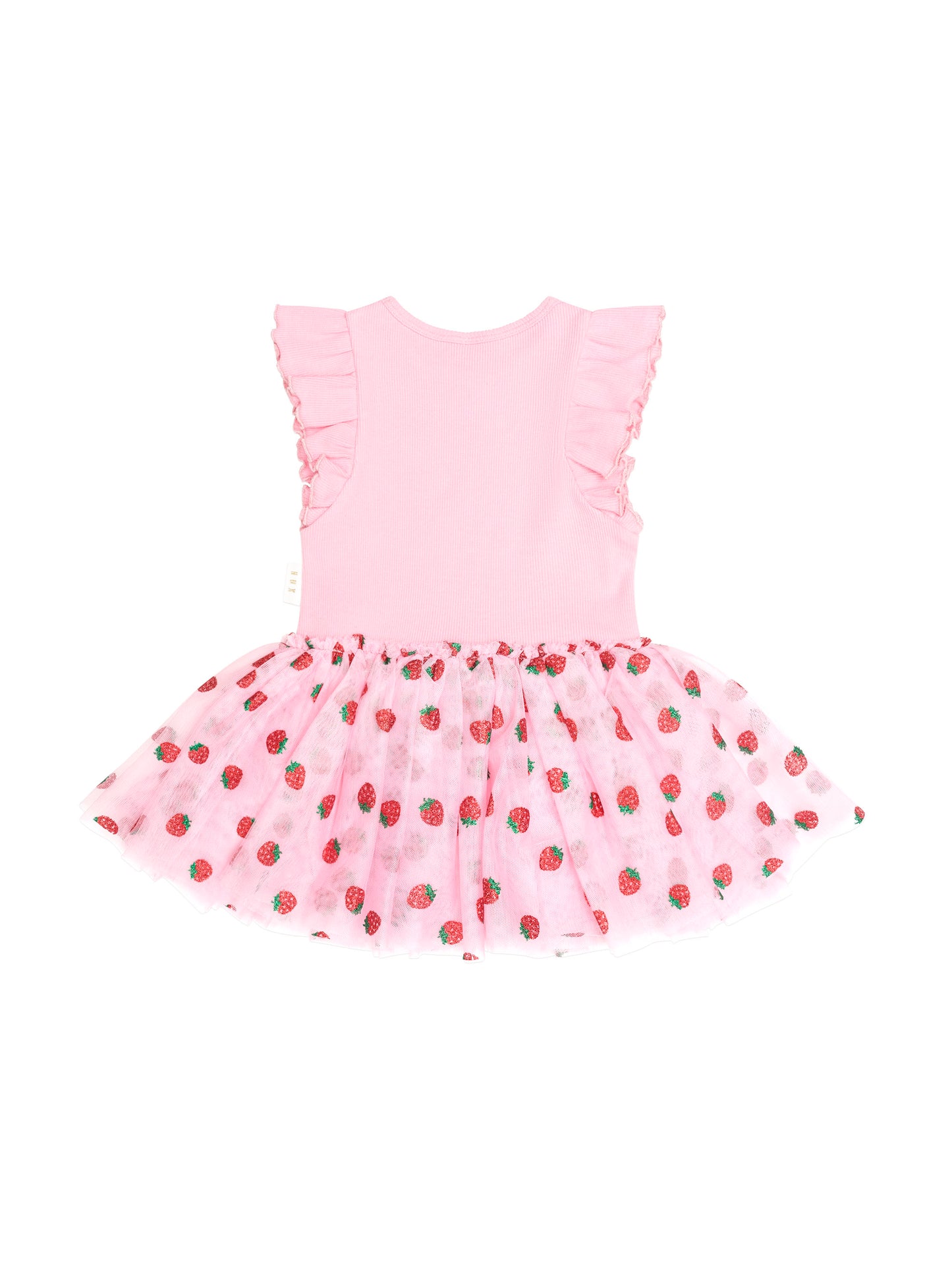 Huxbaby Strawberry Embroidery Tulle Dress