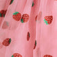 Huxbaby Strawberry Embroidery Tulle Dress