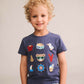 Huxbaby 9 Nautical Embroidery Tee Ink