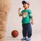 Huxbaby Huxbear Sporty Stripe Slouchy Tee Vintage Green