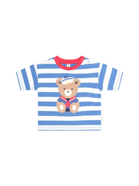 Huxbaby Nautical Stripe Sitting Hux Tee
