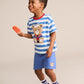 Huxbaby Nautical Stripe Sitting Hux Tee