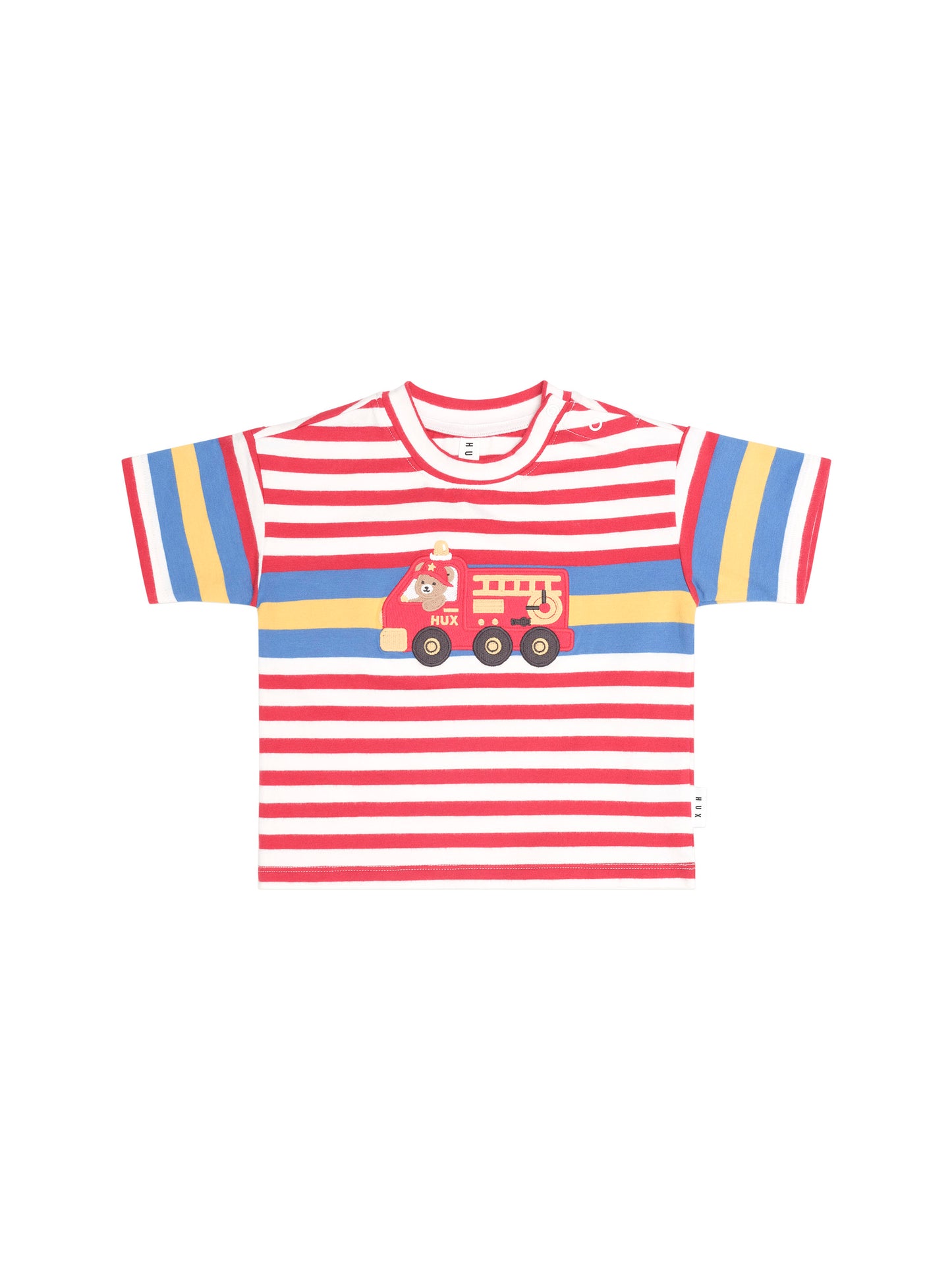 Huxbaby Fireman Hux Stripe Tee Racer Red
