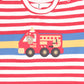 Huxbaby Fireman Hux Stripe Tee Racer Red