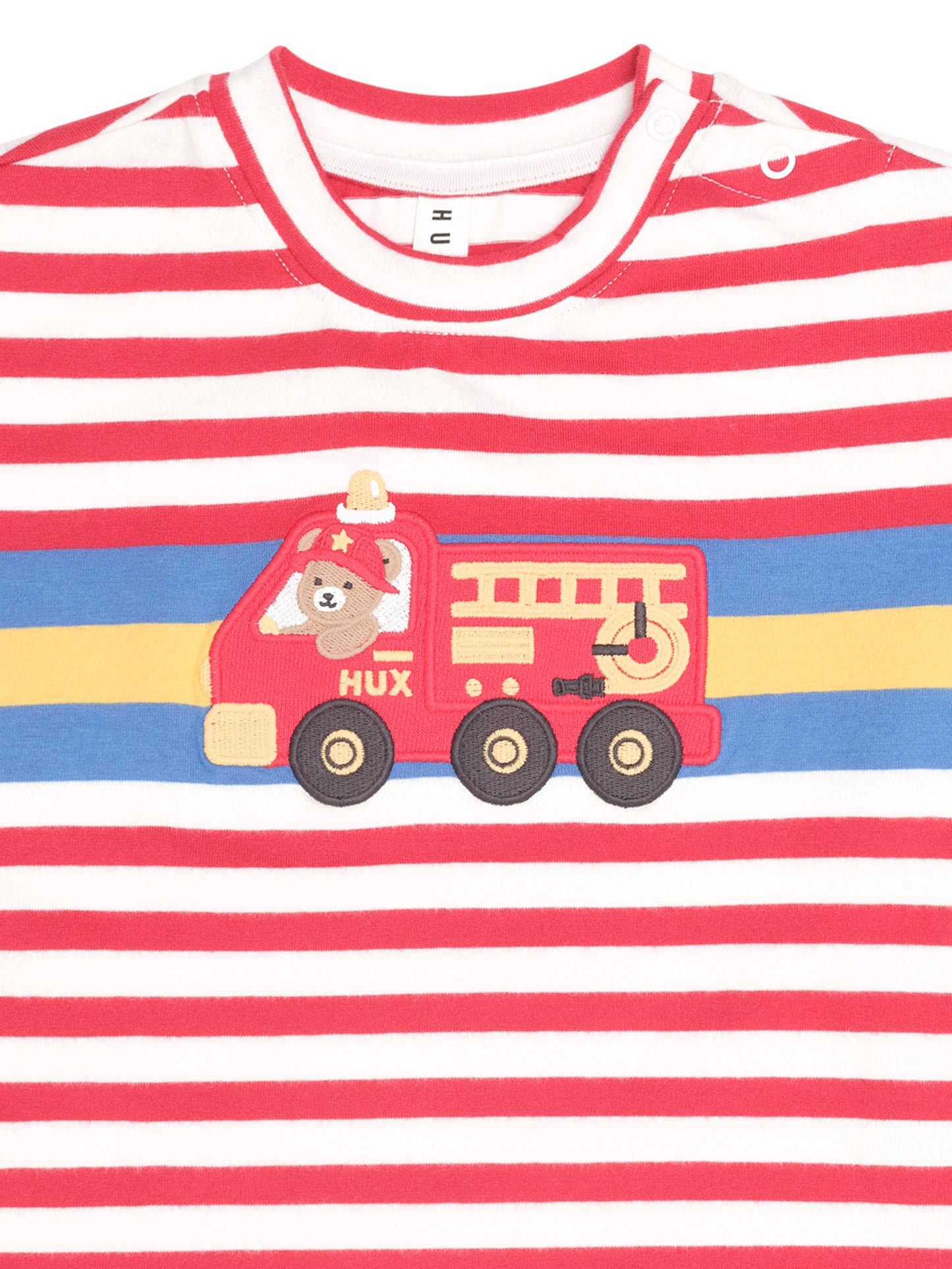 Huxbaby Fireman Hux Stripe Tee Racer Red