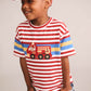 Huxbaby Fireman Hux Stripe Tee Racer Red
