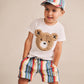 Huxbaby Furry Huxbear Crisp White Tee