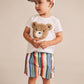 Huxbaby Furry Huxbear Crisp White Tee
