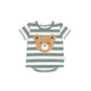 Huxbaby Furry Huxbear Stripe T-Shirt Spruce & Almond